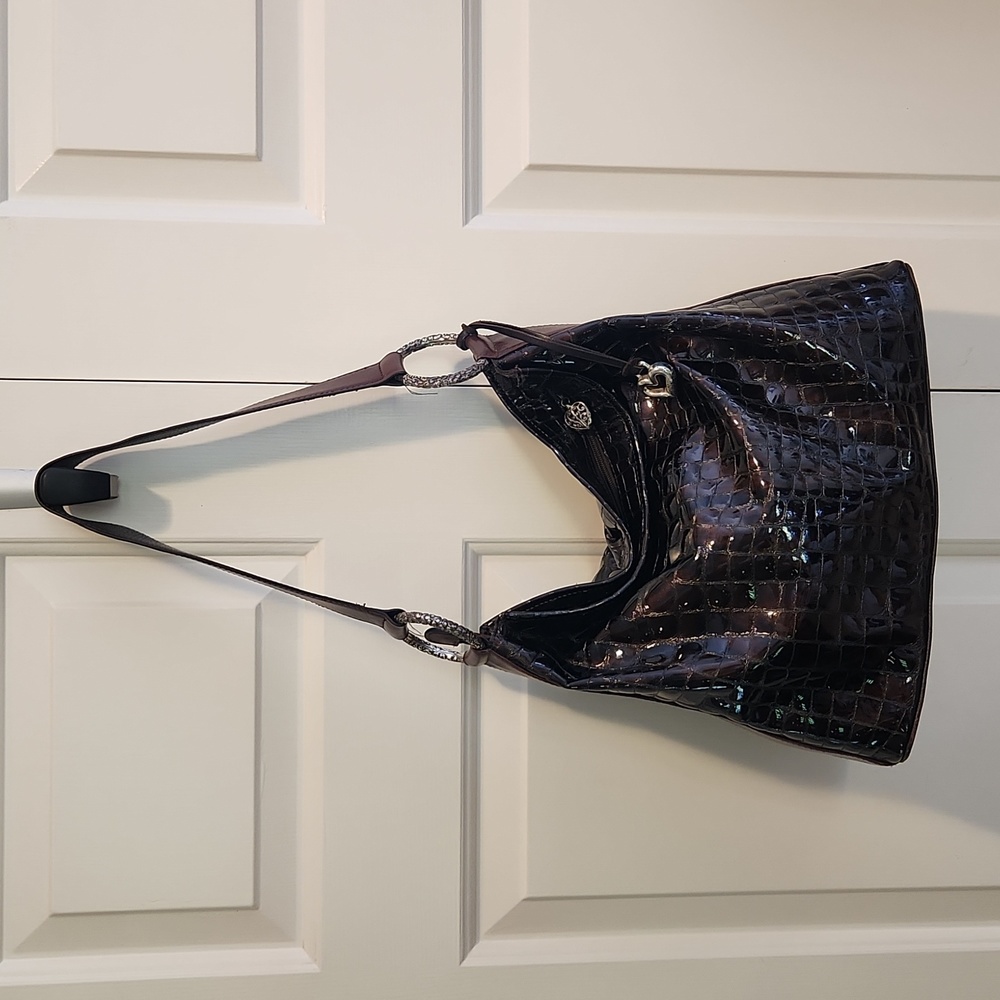 Brighton br/copper patent bag,  M w/dustbag